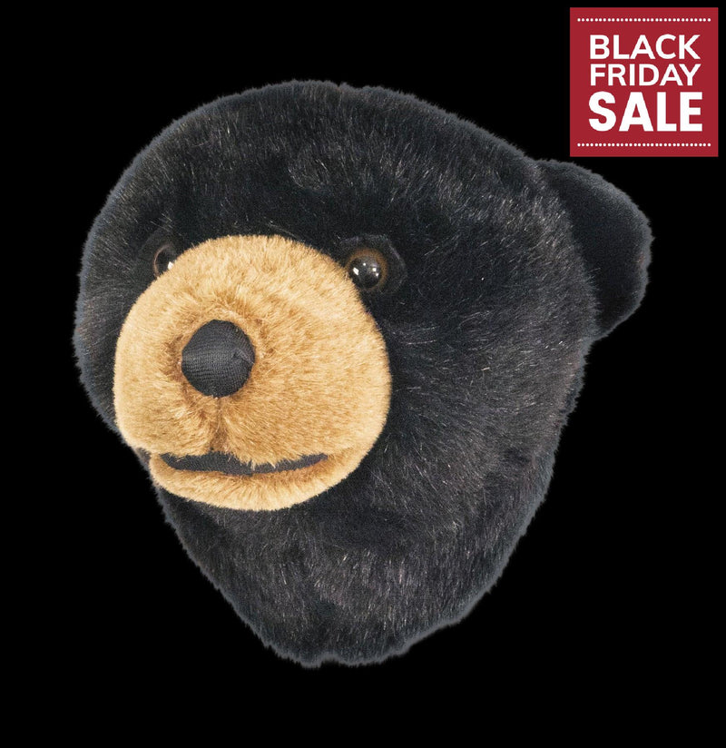Black Bear Plush Trophy Head-Kids-Carstens, Inc.-PaxtonGate