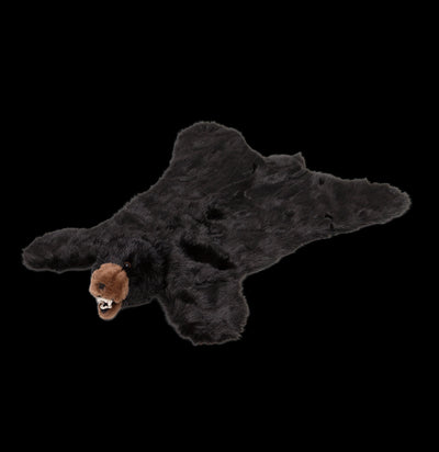 Black Bear Plush Rug-Kids-Carstens, Inc.-PaxtonGate