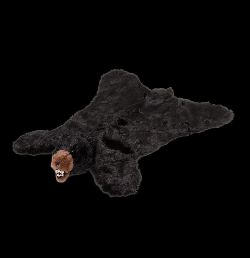 Black Bear Plush Rug-Kids-Carstens, Inc.-PaxtonGate