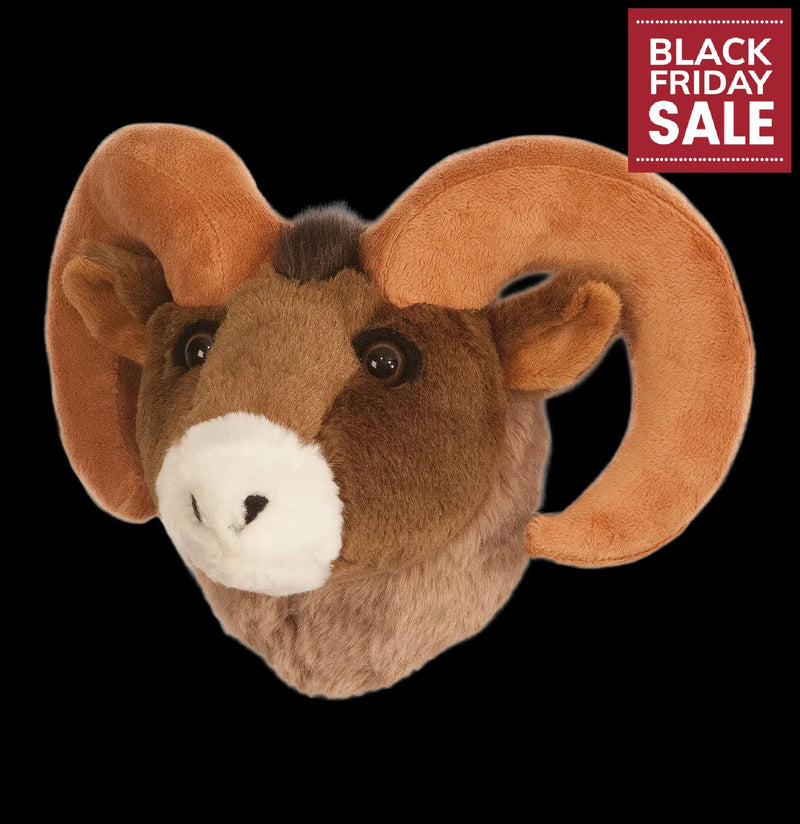 Bighorn Sheep Plush Trophy Head-Kids-Carstens, Inc.-PaxtonGate
