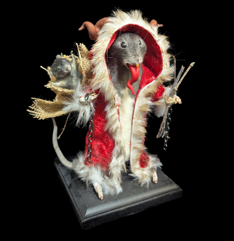 Krampus with Coat Large Taxidermy Rat-Taxidermy-Classic mouse parade-PaxtonGate