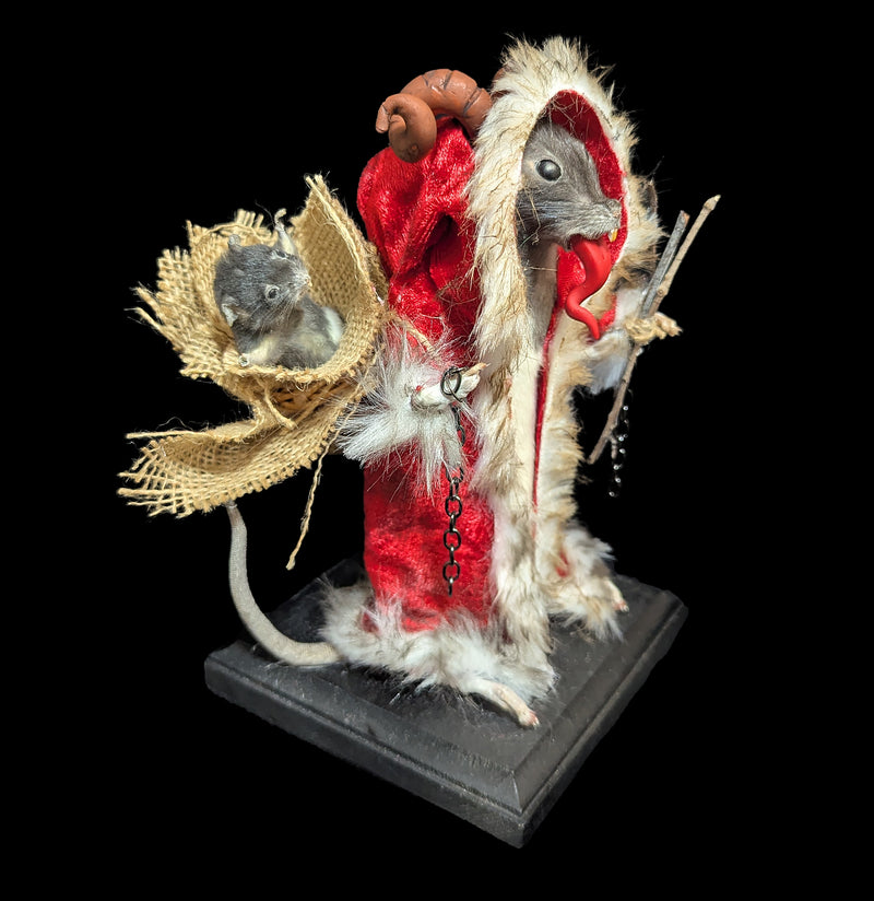 Krampus with Coat Large Taxidermy Rat-Taxidermy-Classic mouse parade-PaxtonGate