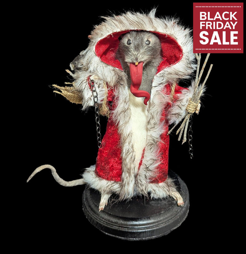 Krampus with Coat Large Taxidermy Rat-Taxidermy-Classic mouse parade-PaxtonGate