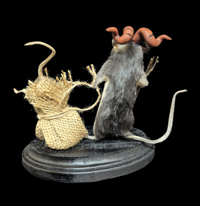 Small Krampus Rat Taxidermy-Taxidermy-Classic mouse parade-PaxtonGate