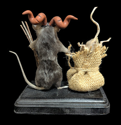 Small Krampus Rat Taxidermy-Taxidermy-Classic mouse parade-PaxtonGate