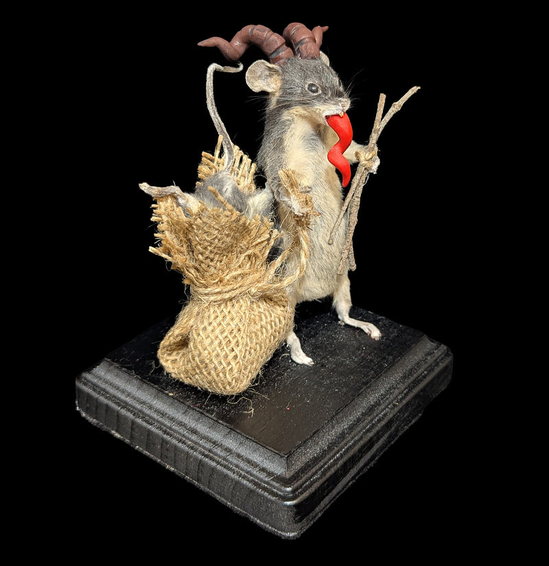 Small Krampus Rat Taxidermy-Taxidermy-Classic mouse parade-PaxtonGate