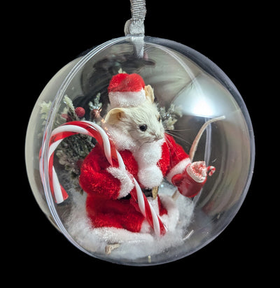 Taxidermy Santa Mouse Ornament-Taxidermy-Classic mouse parade-PaxtonGate