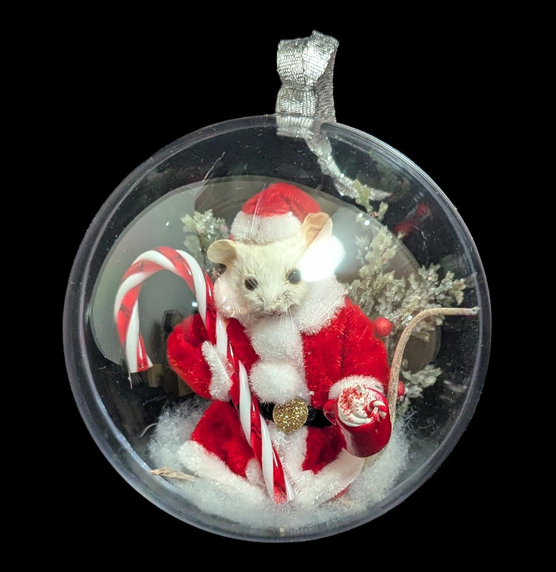 Taxidermy Santa Mouse Ornament-Taxidermy-Classic mouse parade-PaxtonGate