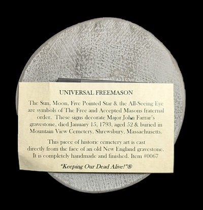 Universal Freemason Tombstone Magnet-Decor-Gravestone Girls-PaxtonGate