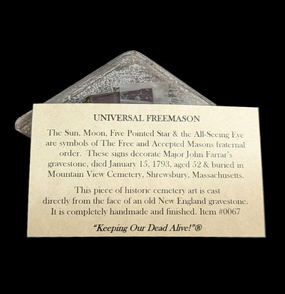 Universal Freemason Tombstone Magnet-Decor-Gravestone Girls-PaxtonGate