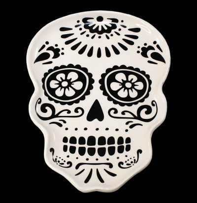 Sugar Skull Porcelain Tray-Decor-World Buyers-PaxtonGate