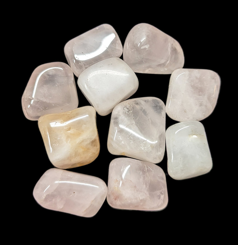 Tumbled Rose Quartz Crystal-Minerals-Quasar Gems-PaxtonGate