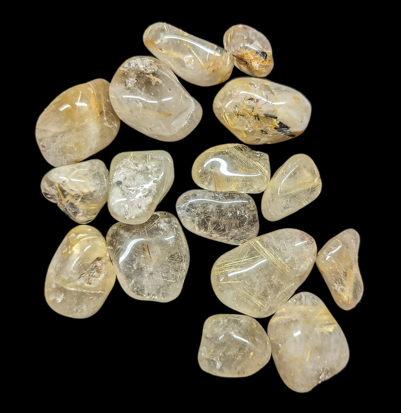 Tumbled Rutilated Quartz Crystal-Minerals-Veronica Matthews Mineral-PaxtonGate