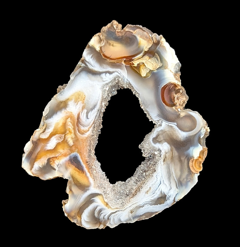 Cut and Polished Agate Geode Slice-Minerals-Jewel Tunnel Imports-PaxtonGate