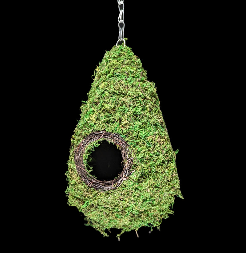 Moss Bird House-Pots&Mntg-Evergreen Enterprises-PaxtonGate