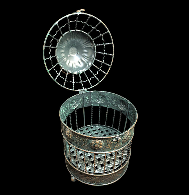 Hanging Bronze Birdcage-Decor-Import Corner-PaxtonGate
