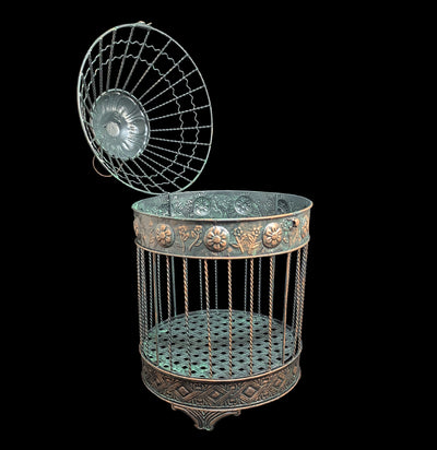 Hanging Bronze Birdcage-Decor-Import Corner-PaxtonGate