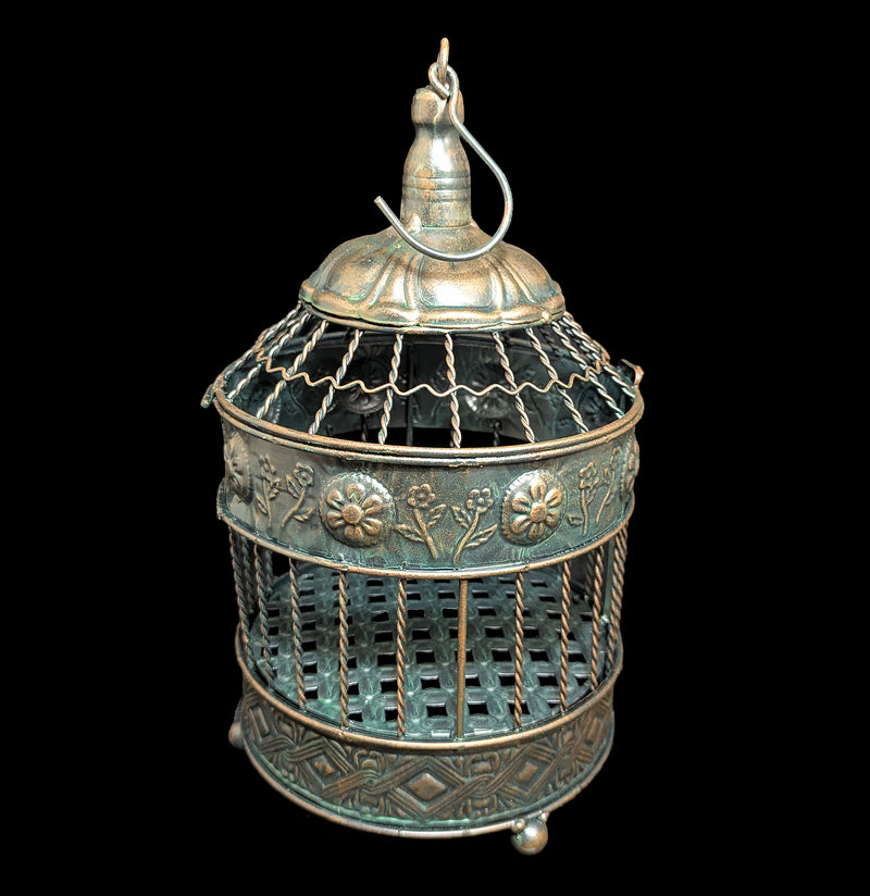 Hanging Bronze Birdcage-Decor-Import Corner-PaxtonGate
