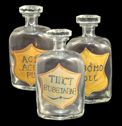 Painted Apothecary Bottles-Jars & Bottles-Blue Ocean Traders-PaxtonGate