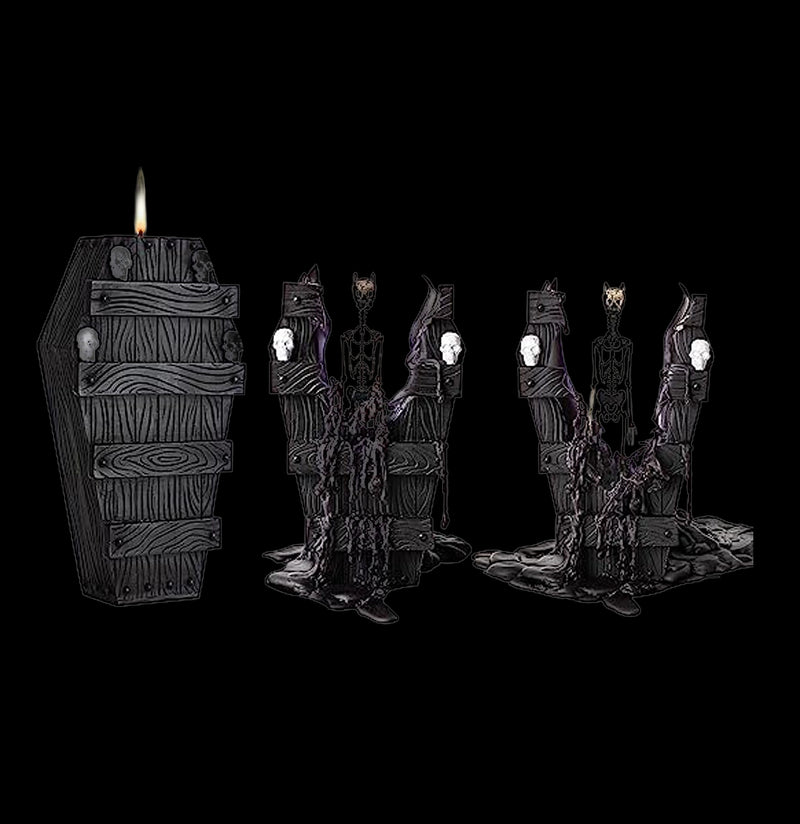 Coffin Skeleton Candle-Candles, Incense, & Matches-The Wine Savant-PaxtonGate