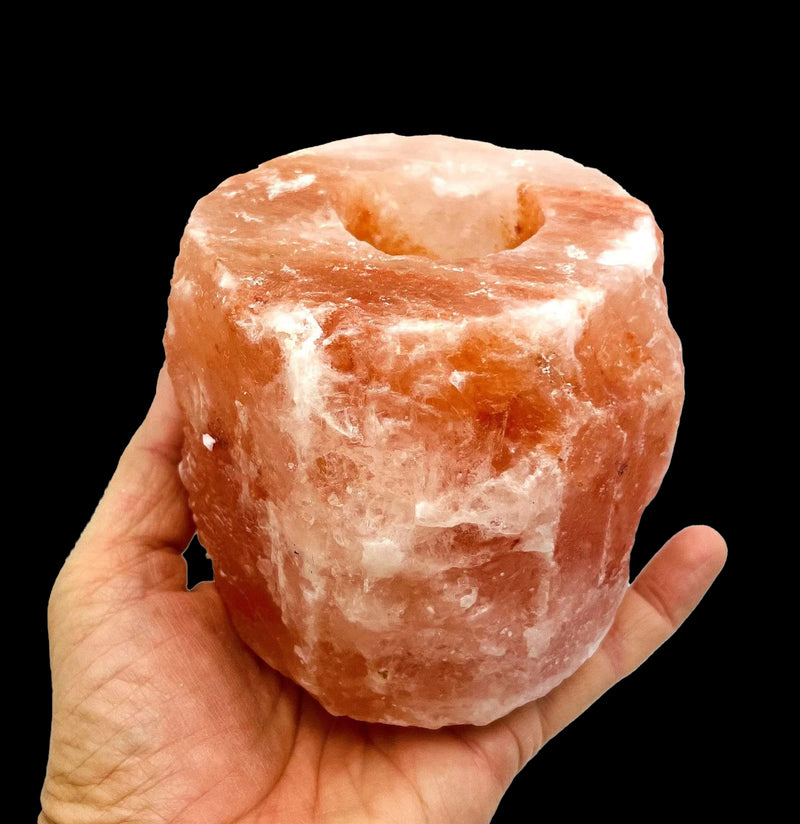 Himalayan Salt Candle Holder-Decor-Rock Paradise-PaxtonGate