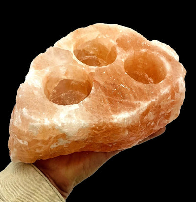 Himalayan Salt Candle Holder-Decor-Rock Paradise-PaxtonGate