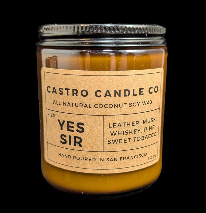 Yes Sir Coconut Wax Candle-Candles, Incense, & Matches-Castro Candle Co.-PaxtonGate