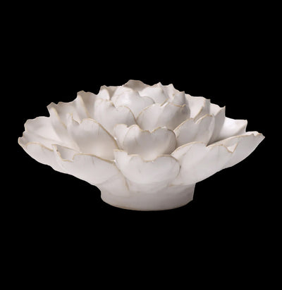 アンティーク イタリア製 フラワー ミラー ホワイト 75×95㎝ Ceramic Ivory Empire Cabbage Flower For Sale | Paxton Gate