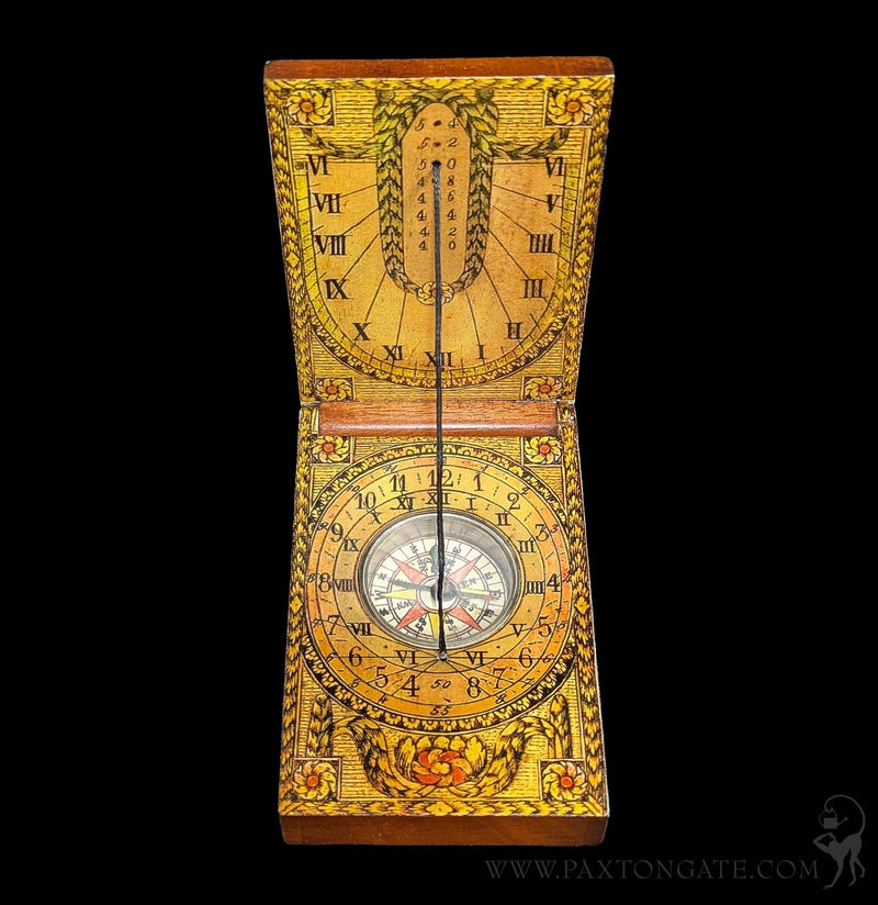 Folding Diptych Sundial-AntqRplica-Tour d&
