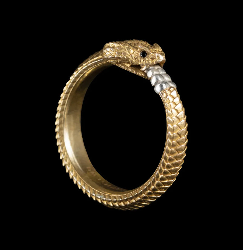 Brass Ouroboros Ring-Rings-Coppertist-PaxtonGate