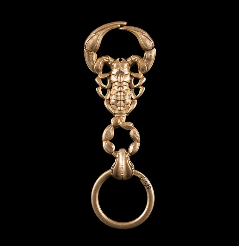 Brass Scorpion Keychain-Keychains-Coppertist-PaxtonGate