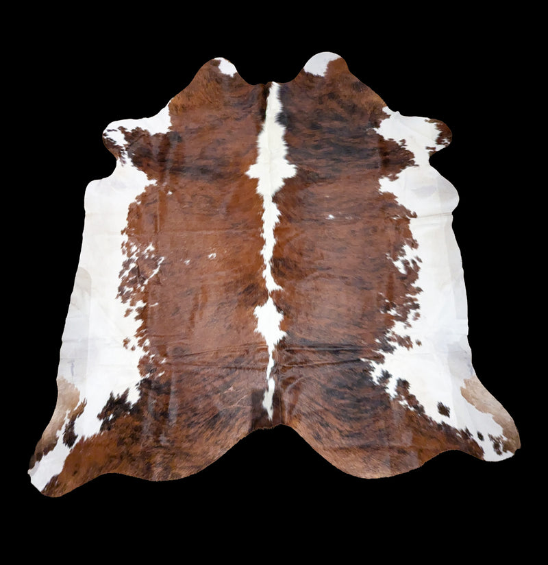 Brown and White Spotted Brazilian Cowhide-Taxidermy-Chesterfield-PaxtonGate
