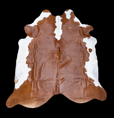 Brown and White Spotted Brazilian Cowhide-Taxidermy-Chesterfield-PaxtonGate