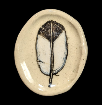 Ceramic Eagle Feather Ritual Dish-Decor-Keven Craft Ritual-PaxtonGate