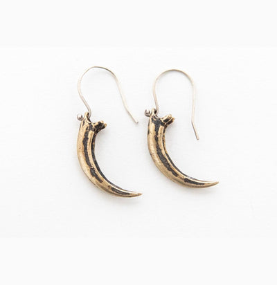 Raven Talon Bronze Earrings-earnings-Scavenger Gallery-PaxtonGate