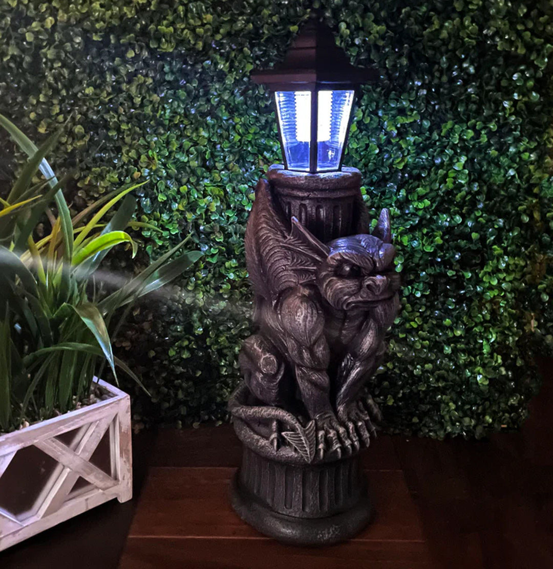 Gargoyle Solar Garden Lamp For Sale | Paxton Gate