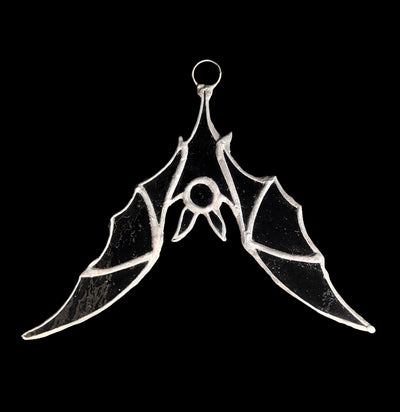 Stained Glass Vampire Bat-Decor-Lion's Head Stained Glass-PaxtonGate