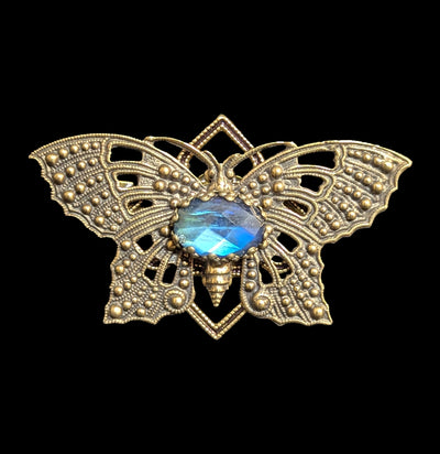 Labradorite Butterfly Hairclip-Accessories-Joy Road-PaxtonGate