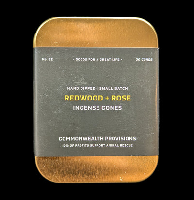 Redwood And Rose Incense Cones-Incense-Commonwealth Provisions-PaxtonGate