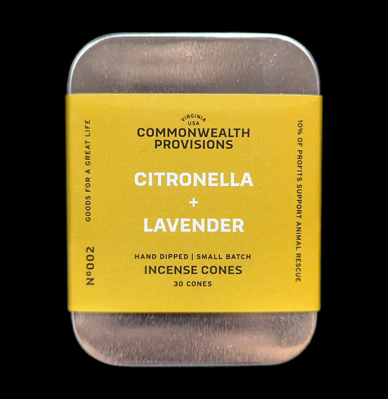 Citronella And Lavender Incense Cones-Incense-Commonwealth Provisions-PaxtonGate