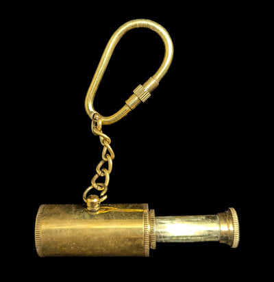Brass Telescope Keychain-Keychains-Madison Bay Co.-PaxtonGate