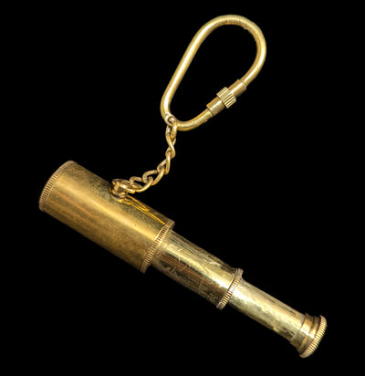 Brass Telescope Keychain-Keychains-Madison Bay Co.-PaxtonGate