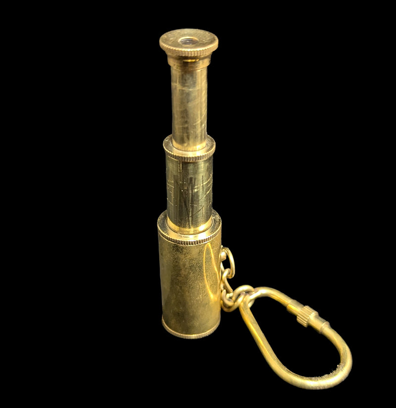 Brass Telescope Keychain-Keychains-Madison Bay Co.-PaxtonGate