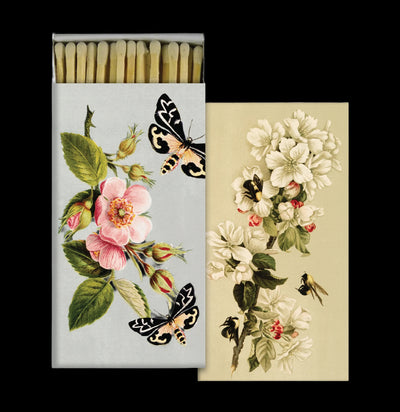 Insects and Floral Matches-Candles, Incense, & Matches-Hom Art-PaxtonGate