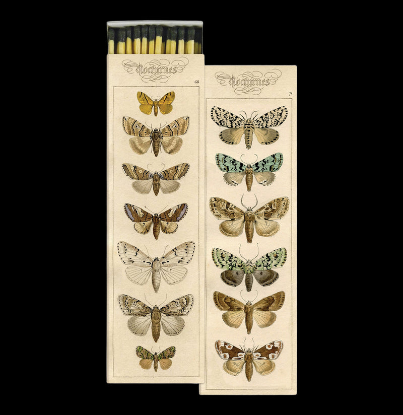Moths Long Matches-Candles, Incense, & Matches-Hom Art-PaxtonGate