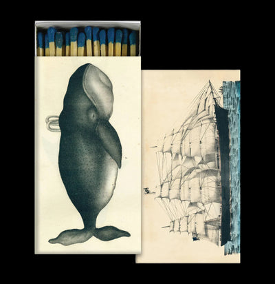 Whale & Clipper Ship Matches-Candles, Incense, & Matches-Hom Art-PaxtonGate