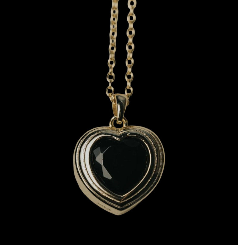Dark Heart Necklace-Necklaces-Spitfire Girl-PaxtonGate