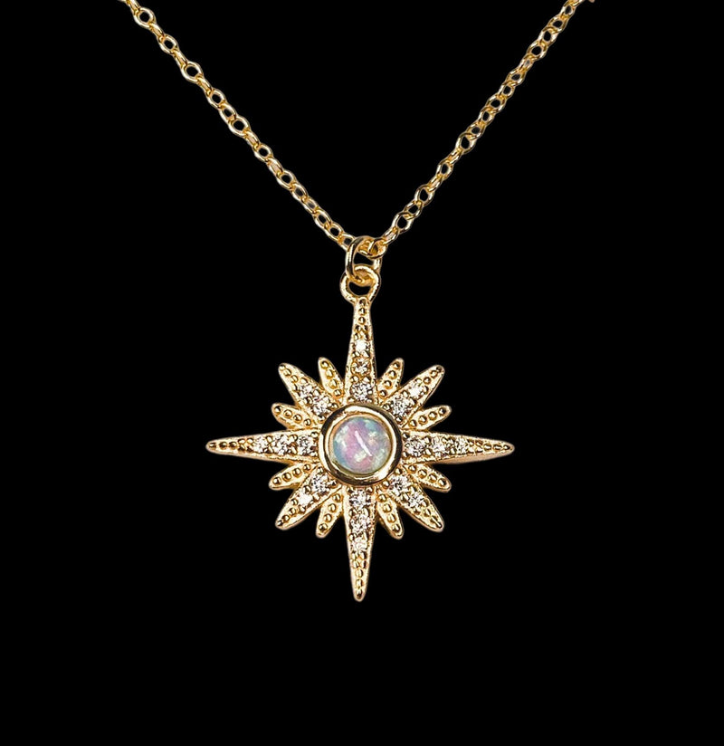 Aurora Star Necklace-Necklaces-Spitfire Girl-PaxtonGate