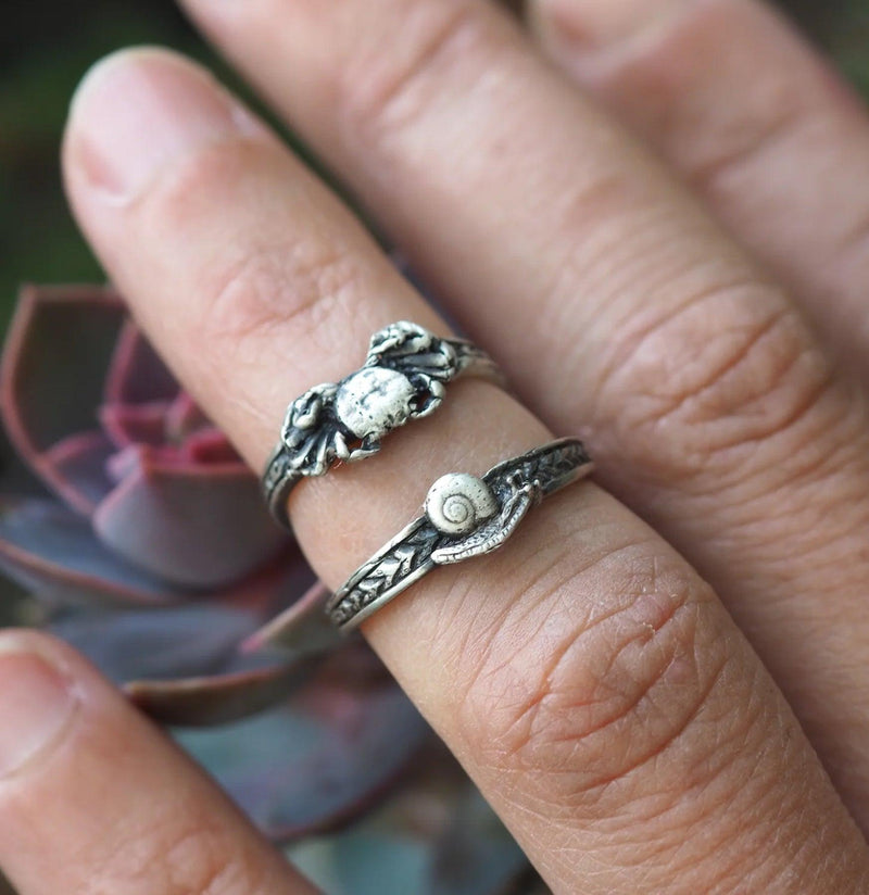 Sterling Silver Crab Ring-Rings-THEETH-PaxtonGate