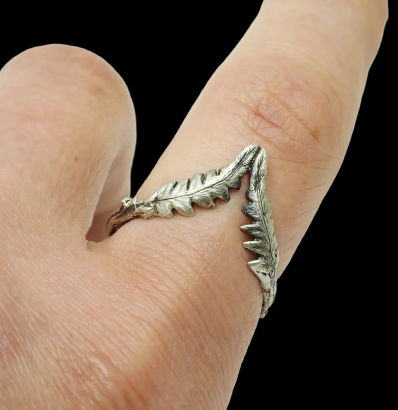 Sterling Silver Fern Tiara Ring-Rings-THEETH-PaxtonGate